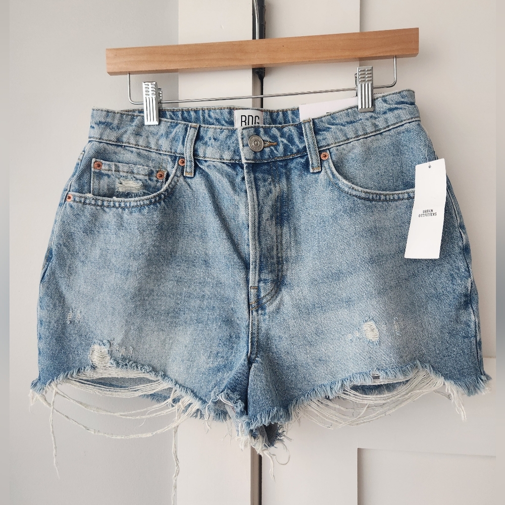 BDG Urban Outfitters Summer Cutoff High Rise Distressed Denim Shorts - Size 30